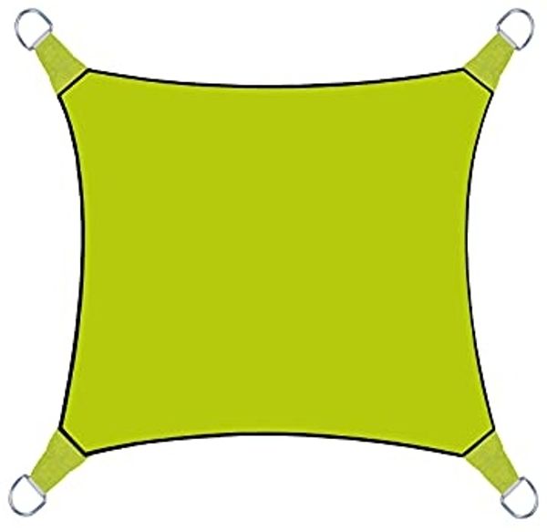 Sonnensegel Quadratisch Grün 3,6 x 3,6m - Sonnenschutz für Terrasse & Balkon