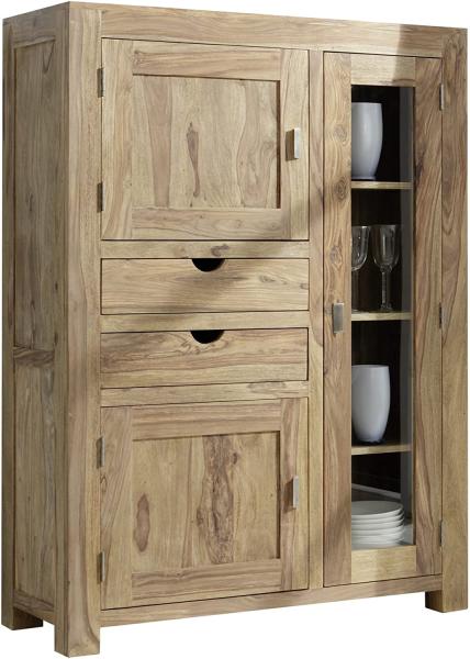 Highboard YOGA Kommode Sheesham massiv natur Wolf Möbel