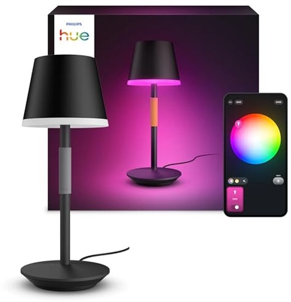 Philips Hue Go Tischleuchte Akku schwarz White Color Ambiance
