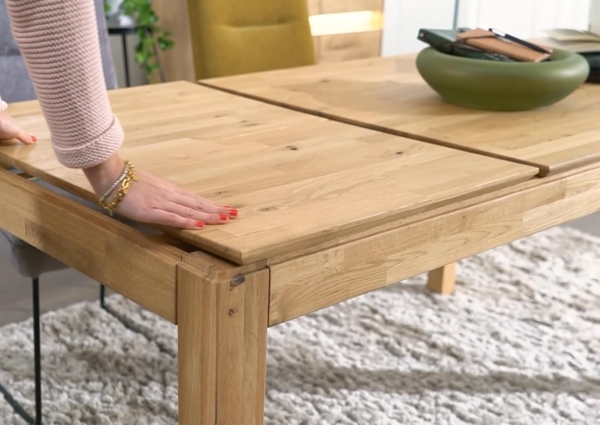 Woodroom Esstisch Paarl 140x90 ausziehbar auf 200 cm Massivholz Kernbuche geölt Ausziehtisch mit Butterfly-Auszug Holz Esstisch für 6–8 Personen Stabil und modern Bild 6