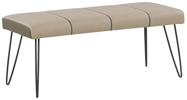Bettbank Kunstleder beige BETIN