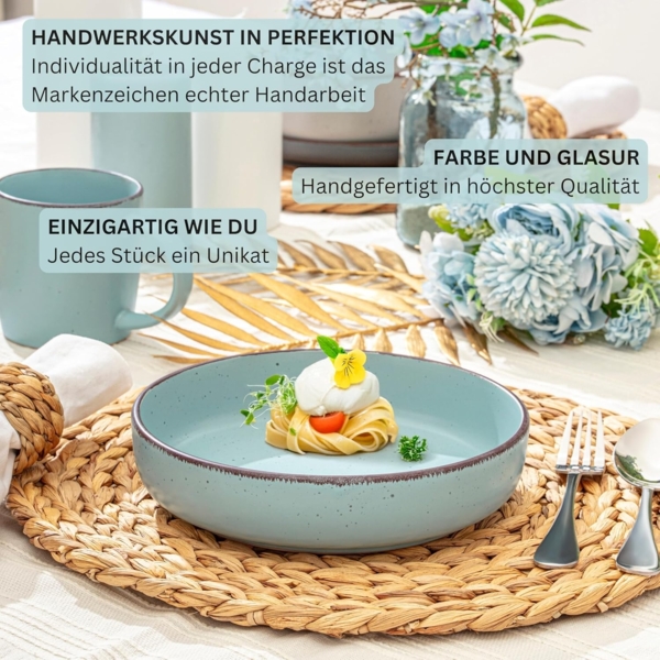 SÄNGER Steingut Geschirrset Bombay Breeze 16 teilig für 4 Personen Bild 5