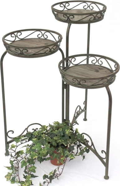 Blumentreppe 11136 "Malega" 72cm Blumenständer mit 3 Körbe Hocker Blumenhocker