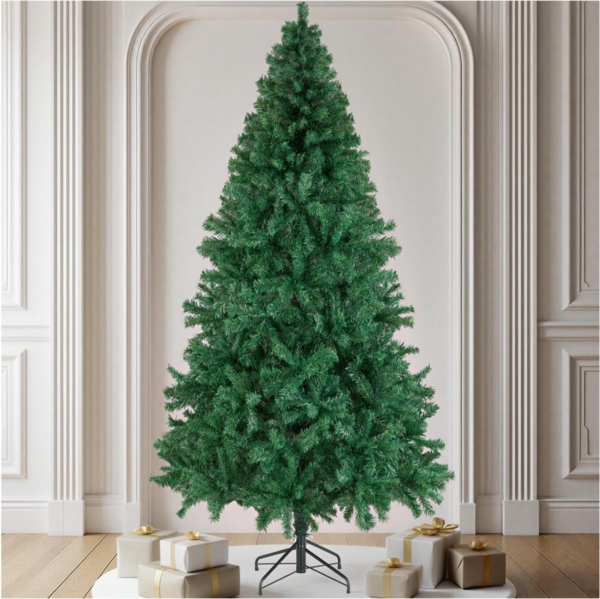 tectake Künstlicher Weihnachtsbaum Künstlicher Christbaum Naturgetreue Optik Tannenbaum, Undekorierter/Unbeleuchteter Baum, künstlich in Grün, mit dichten Nadeln
