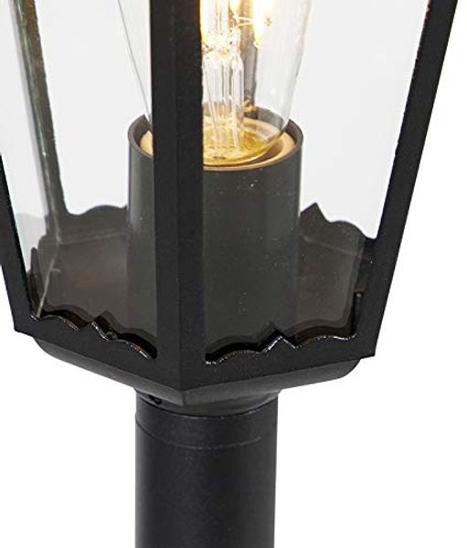 Qazqa Außen-Stehlampe New orleans, ohne Leuchtmittel, E27, Schwarz, Klassisch / Antik, Aluminium, 1-flammig Bild 7