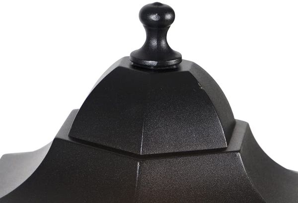 Qazqa Außen-Stehlampe New orleans, ohne Leuchtmittel, E27, Schwarz, Klassisch / Antik, Aluminium, 1-flammig Bild 3