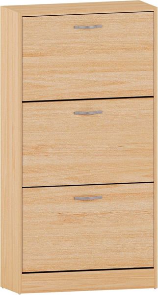 Vida Designs Schuhaufbewahrung Schuhschrank mit 3 Schubladen Schrank Pull Down Holz Möbel Einheit, Kiefer