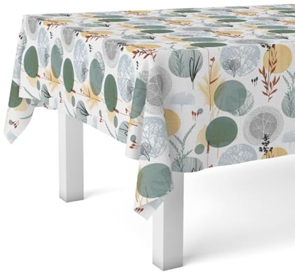 Martina Home Siena Wachstuchtischdecke, Grün, 240x140 cm