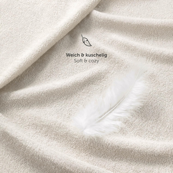 Blumtal Spannbettlaken Frottee Spannbettlaken Bettlaken, Frottee, Gummizug: rundum, (2 Stück), wärmend bis 25cm Matratzenhöhe, Premium Qualität 170 g/m² Bild 6