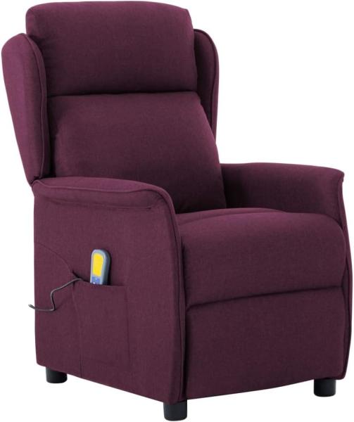 vidaXL Massagesessel Lila Stoff