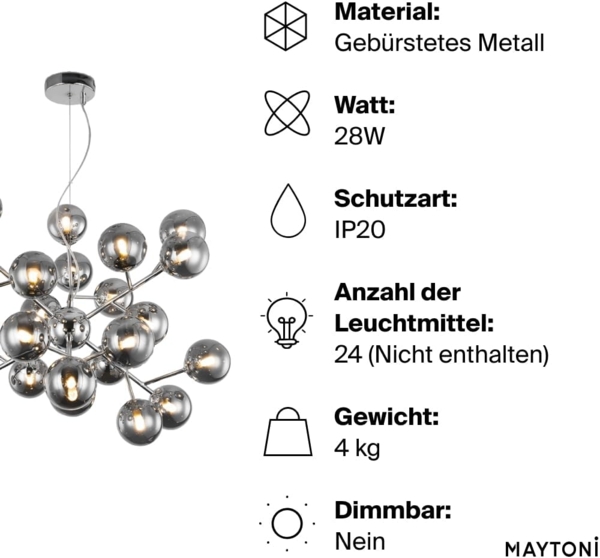 Maytoni Dallas Hängeleuchte 24-flammig Bild 3
