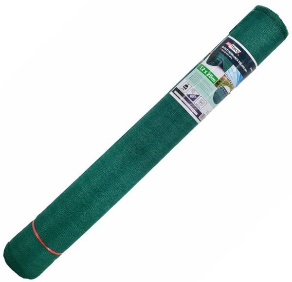 Schattennetz 140 g 1 2*25 m grün UV 80%