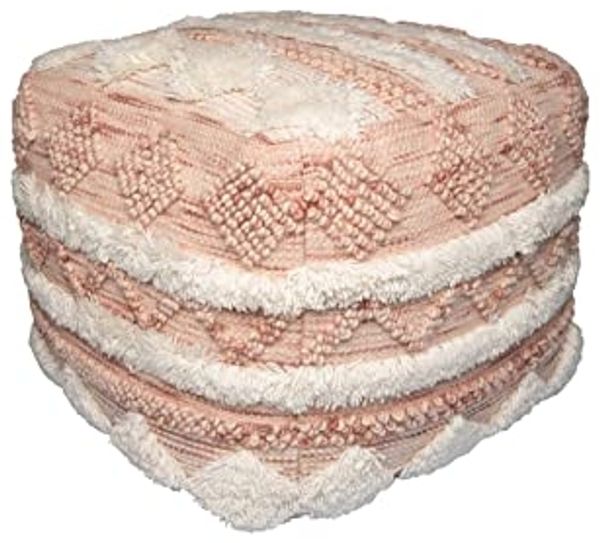 Pouf Bohist 225 Rosa / Creme 50cm x 50cm
