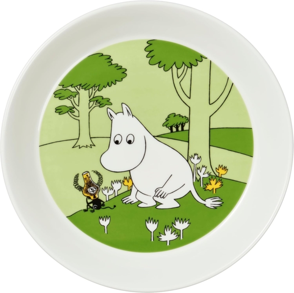 Arabia Moomin Teller 19 cm Moomintroll grassgreen