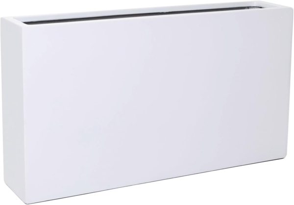 VIVANNO Pflanzkübel Fiberglas ELEMENTO SLIM Kasten - Weiß Matt (1 St), 90x20x50 cm