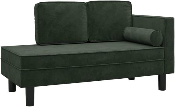 Schlafsofa 2-Sitzer Dunkelgrün Samt