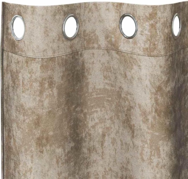 vidaXL Samtvorhänge mit Vorhängen 2 pcs Champagner 260 x 140 cm Samt 4107677 Bild 5