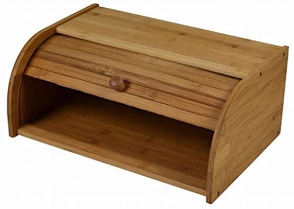 sesua Brotkasten Bambus Brotkasten Brotkiste Brotbox Holz Brotaufbewahrung, Bambus