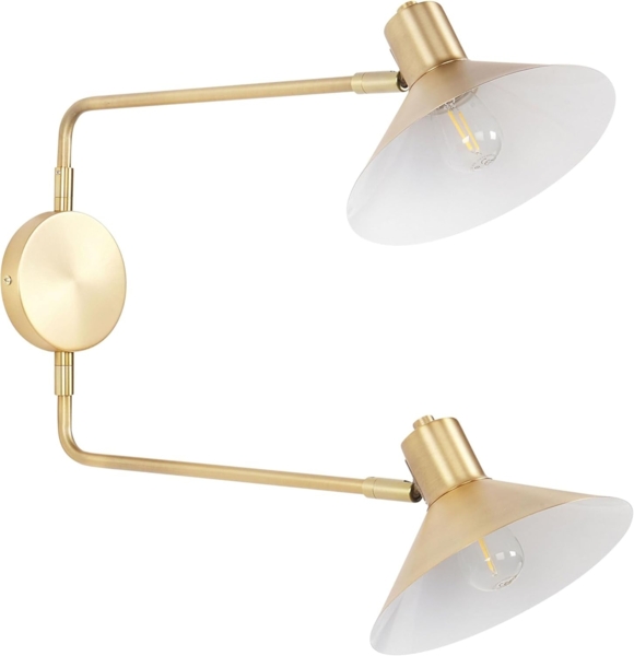 Wandlampe KADASSA verstellbar Metall Gold