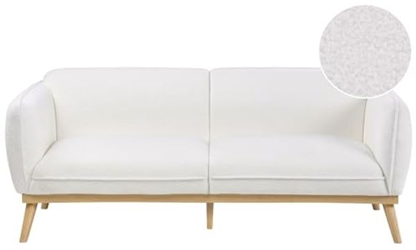 Sofa 3-Sitzer LJUNG Bouclé Weiß