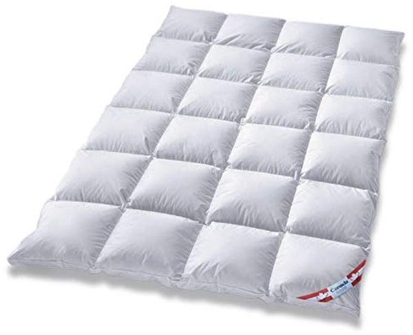 Canada Aussensteg Kassettendecke Winterdecke 100% Daune 200x220 cm weicher Bezug