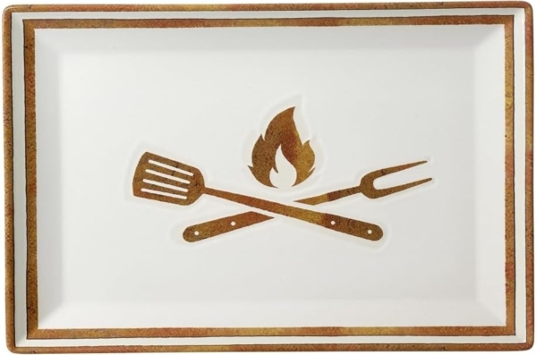 Servierplatte 34x23cm Rusty