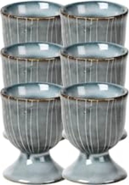 Broste Copenhagen NORDIC SEA Eierbecher 6,5 cm Set6
