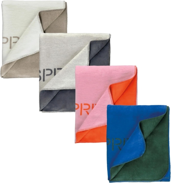 Esprit Tagesdecke FUN Wohndecke, Plaid, Decke, 130 x 170 cm in Weiss