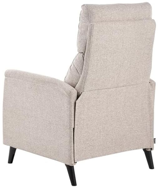 Fernsehsessel SELVIK mit Fußstütze Stoff Beige Bild 6