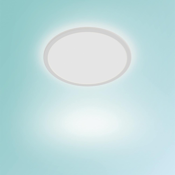 Philips Superslim CL550 Ceiling lamp Ø250 mm LED 15W 2700K SceneSwitch IP44, White Bild 5