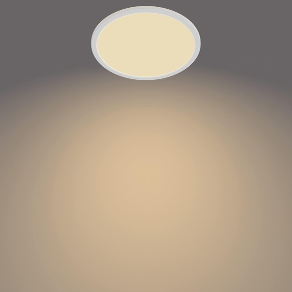Philips Superslim CL550 Ceiling lamp Ø250 mm LED 15W 2700K SceneSwitch IP44, White Bild 7