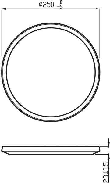 Philips Superslim CL550 Ceiling lamp Ø250 mm LED 15W 2700K SceneSwitch IP44, White Bild 6