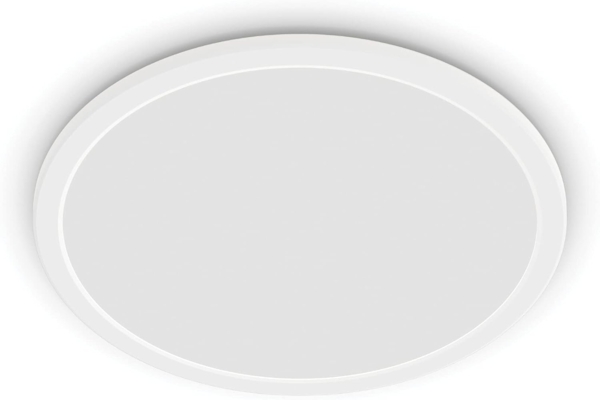Philips Superslim CL550 Ceiling lamp Ø250 mm LED 15W 2700K SceneSwitch IP44, White
