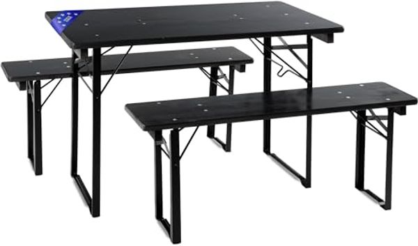 Stagecaptain Bierzeltgarnitur BBEU-110 Hirschgarten Bierzeltgarnitur für Balkon 110 cm - 5 x Set, (15-tlg)
