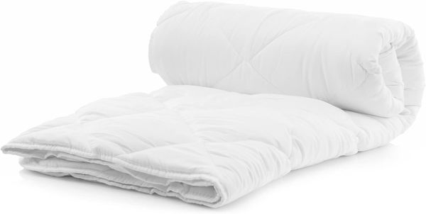 Komfortec Sommerdecke 200x200 cm, dünne und leichte Bettdecke für Sommer, Decke Antiallergisch Blanket für 2 Personen, Weiß