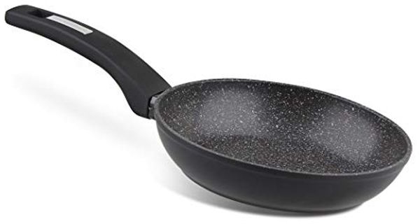 CS Koch-Systeme Bratpfanne MARBURG, Durchmesser: 28 cm, Aluminiumlegierung, antihaftbeschichtet, Aluminium (1-tlg), mit marmorierter Antihaftbeschichtung