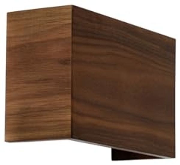 Qazqa Wandleuchte Otan, ohne Leuchtmittel, Warmweiß, QAZQA Wandleuchte, g9, Braun, Holz, Landhaus