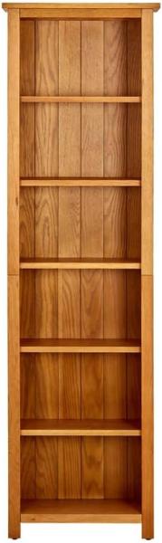 vidaXL Bücherregal 6 Fächer 52x22x180 cm Massivholz Eiche 331742 Bild 3