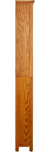 vidaXL Bücherregal 6 Fächer 52x22x180 cm Massivholz Eiche 331742 Bild 4