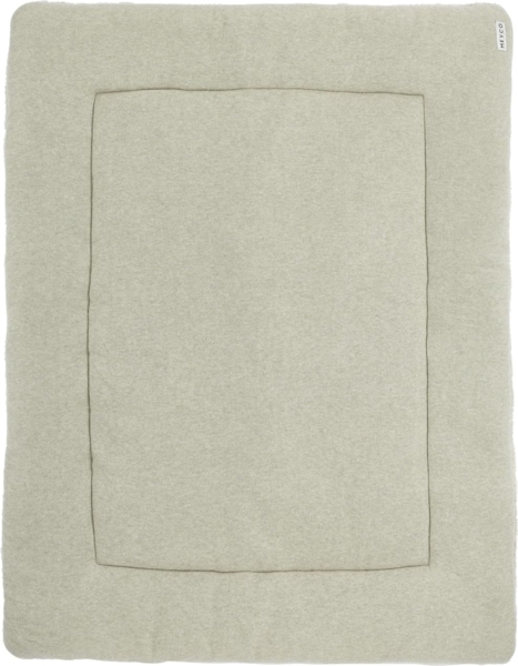 Meyco Knit Basic Laufstallteppich Grau Melange 77x97 cm Ecru