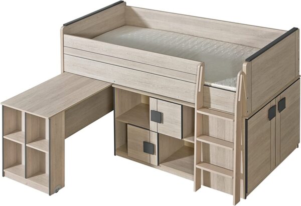 Stylefy Gammi Kinderregal II Santana Eiche Grau Bild 2