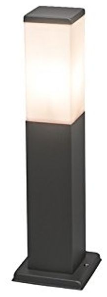 Qazqa Außen-Stehlampe Malios, ohne Leuchtmittel, E27, Weiß, Modern, Kunststoff, 1-flammig
