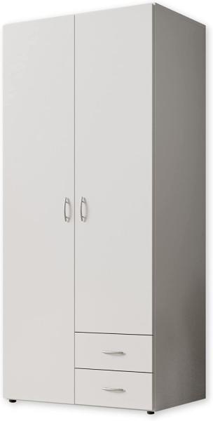 Stella Trading 'Base' Kleiderschrank, weiß, 81 x 176 x 51 cm (B/H/T)