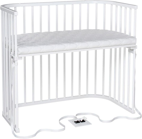 babybay Beistellbett Boxspring XXL weiß mit Matratze Classic Soft