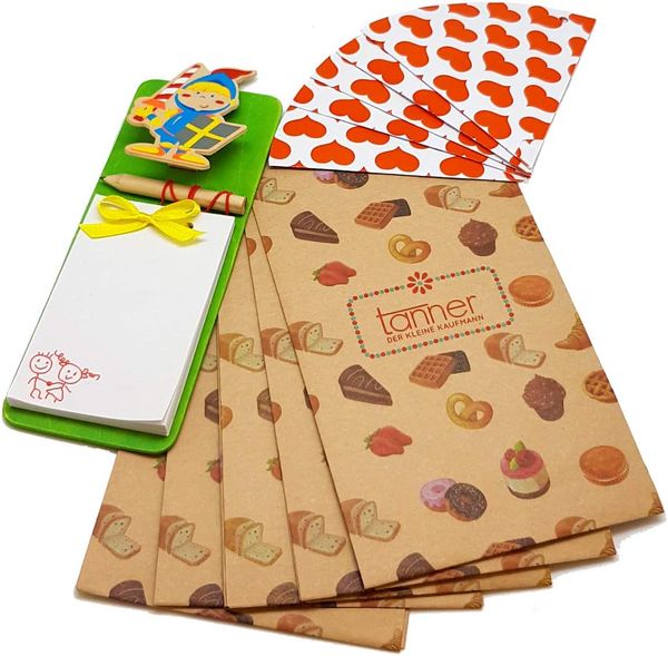 Tanner - Spitztüten, Einkaufstüten, Block mit Bleistift