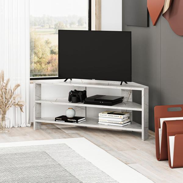 Decortie TV-Schrank Thales (1 set) Modernes Eck-Fernsehgerät Multimedia-Center, 110 x 36 x 45 cm