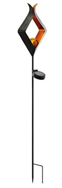 EGLO Solarleuchte Leichte Dekorationsfigur Braun Orange Glas Stahl Umgebung III 1 Lampen