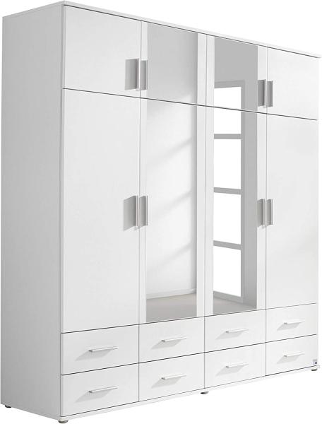 Rauch 'KEMI' Kleiderschrank mit Spiegel, weiß, 181 cm