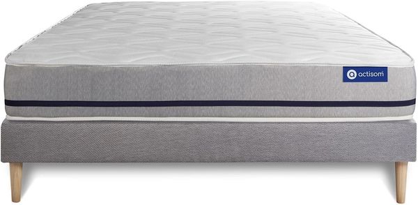 Actimemo soft matratze 130x200 cm + Bettgestell mit lattenrost - Dicke : 20cm - Memory-schaum - H3 Bild 3