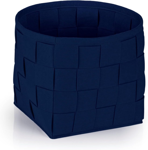 N8WERK Aufbewahrungskorb Filz 32cm dunkelblau
